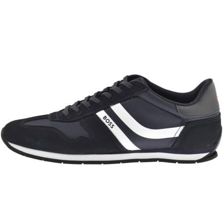 BOSS Levon Runner Trainers Dark Blue | Mainline Menswear us